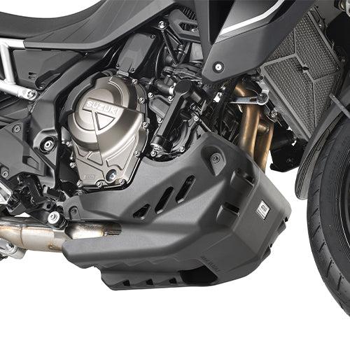 Suzuki V-Strom 800 SE [GIVI] - A motorvédelem fekete üvegszál erősítésű műanyagból készül, amelyre szerelhető