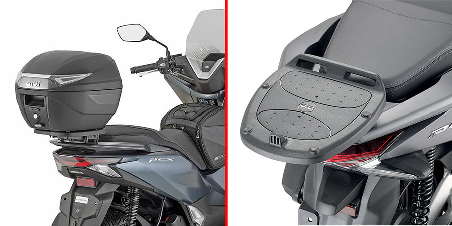 Honda PCX 125 [GIVI] - Topcase tartó MONOLOCK® tokokhoz, használja a tokhoz mellékelt MONOLOCK® lemezt