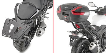 Honda CB 500 Hornet [GIVI] - Felső toktartó MONOKEY® vagy MONOLOCK® tokokhoz, MONOKEY® M5 lemezre szerelhető