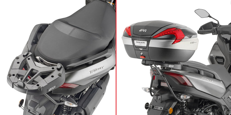 Yamaha Tricity 300 [GIVI] - Felső toktartó MONOKEY® vagy MONOLOCK® tokokhoz, a MONOKEY® M5 lemezre szerelhető