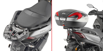 Yamaha X-Max 300 [GIVI] - Felső toktartó MONOKEY® vagy MONOLOCK® tokokhoz, a MONOKEY® M5 lemezre szerelhető