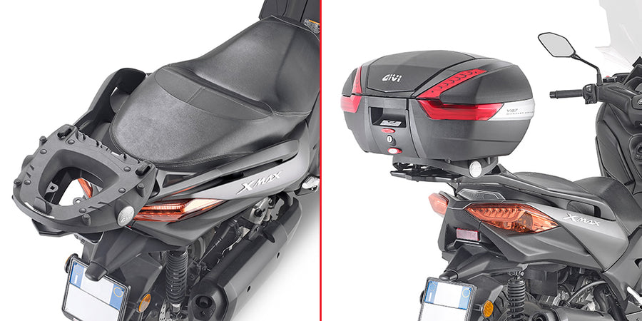 Yamaha X-MAX 125 [GIVI] - Felső toktartó MONOKEY® vagy MONOLOCK® tokokhoz, a MONOKEY® M5 lemezzel vagy