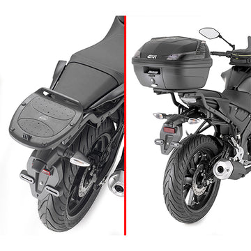 Yamaha MT 125 [GIVI] - Topcase tartó MONOLOCK® tokokhoz, használja a tokban található MONOLOCK® lemezt