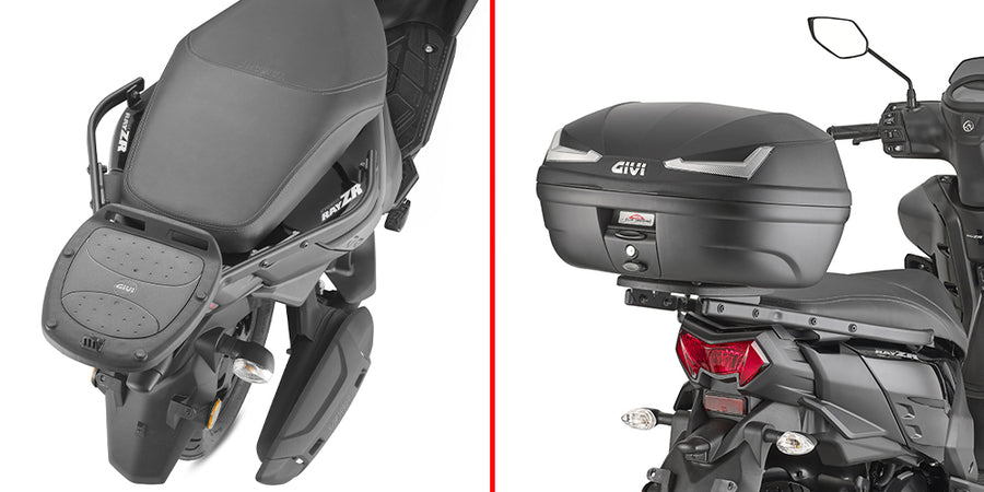 Yamaha Cygnus Rayzr 125 [GIVI] - Topcase tartó MONOLOCK® tokokhoz, használja a tokban szállított MONOLOCK®-t