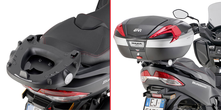 Suzuki Burgman 400 K7 K8 K9 L0 L1 L2 L3 L4 L5 L6 [GIVI] - Felső toktartó MONOKEY® vagy MONOLOCK® tokok rögzítéséhez