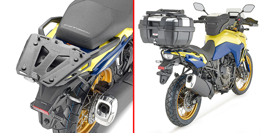 Suzuki V-Strom 800 SE [GIVI] - Felső toktartó MONOKEY® vagy MONOLOCK® tokokhoz, a MONOKEY® M5 lemezre szerelhető