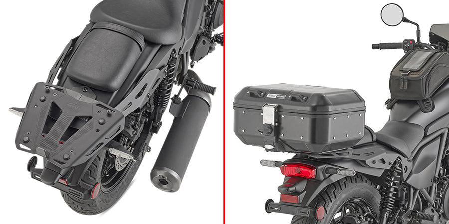 Kawasaki Eliminator 500 [GIVI] - Felső toktartó MONOKEY® vagy MONOLOCK® tokokhoz, a MONOKEY® lemezre szerelhető