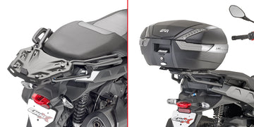 BMW C 400 X [GIVI] - Felső toktartó MONOKEY® vagy MONOLOCK® tokokhoz, MONOKEY® M5 lemezre szerelhető