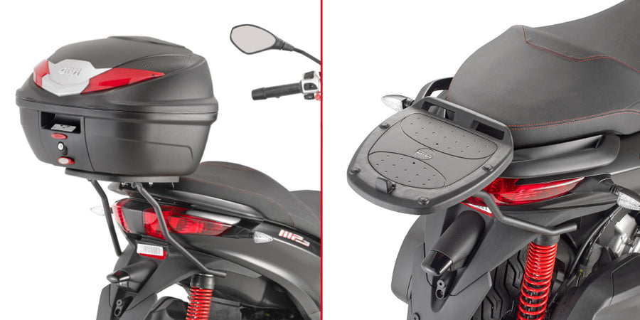Piaggio Mp3 300 HPE [GIVI] - Felső toktartó MONOLOCK® tokokhoz, használja a tokban szállított MONOLOCK®-t