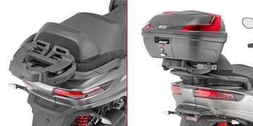 Piaggio MP3 350-400-500 Sport / Business [GIVI] - Felső toktartó MONOKEY® vagy MONOLOCK® tokokhoz, amelyeket a
