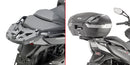Kymco Xciting VS 400 [GIVI] - Felső toktartó MONOKEY® vagy MONOLOCK® tokokhoz, a MONOKEY® M5 lemezre szerelhető