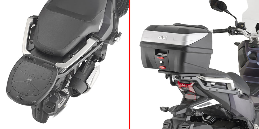 SYM ADX 125 [GIVI] - Topcase tartó MONOLOCK® tokokhoz, használja a tokhoz mellékelt MONOLOCK® lemezt