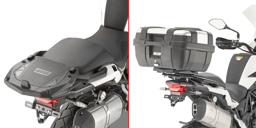 Benelli TRK 502 X [GIVI] - Felső toktartó MONOKEY® vagy MONOLOCK® tokokhoz MONOKEY® tokhoz használja a lemezt