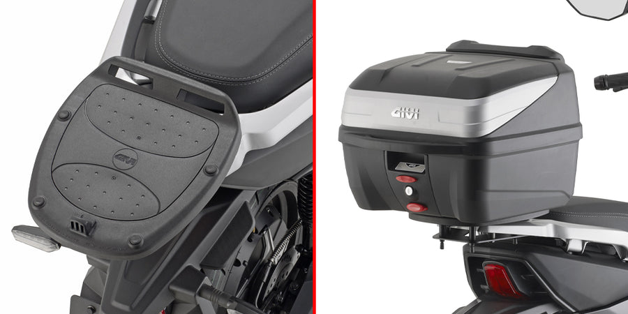Niu FQi 500 [GIVI] - Topcase tartó MONOLOCK® tokokhoz, használja a tokhoz mellékelt MONOLOCK® lemezt