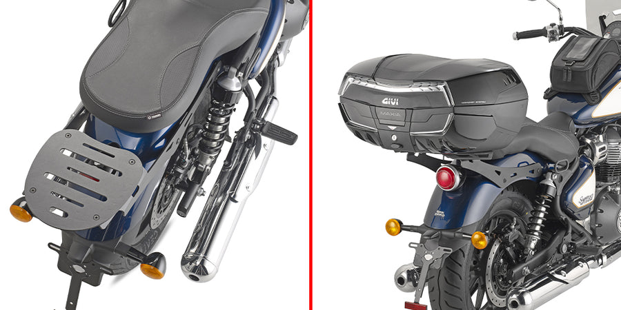 Royal Enfield Super Meteor 650 [GIVI] - Felső toktartó MONOKEY® vagy MONOLOCK® tokokhoz, csak a verzióval kompatibilis