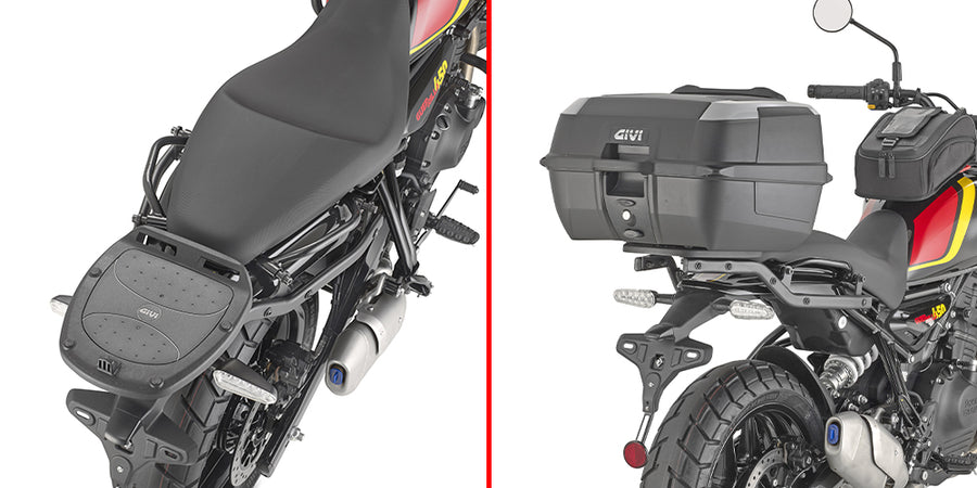 Royal Enfield Guerrilla 450 [GIVI] - A MONOLOCK® tokok felső toktartója használja a tokba mellékeltet