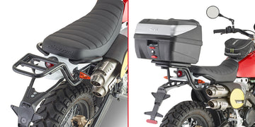 Fantic Caballero Scrambler 125-250-500 [GIVI] - Felső toktartó MONOLOCK® tokokhoz feketére festve használja a