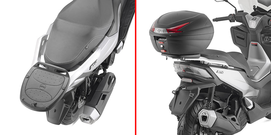 VOGE SR1 125 [GIVI] - Topcase tartó MONOLOCK® tokokhoz, használja a tokban található MONOLOCK® lemezt