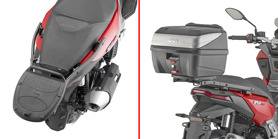 VOGE SR2 ADV 175 [GIVI] - Topcase tartó MONOLOCK® tokokhoz, használja a tokhoz mellékelt MONOLOCK® lemezt