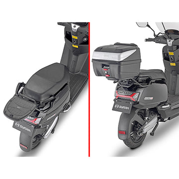 Sunra Robo-S [GIVI] - Topcase tartó MONOLOCK® tokokhoz, használja a tokban található MONOLOCK® lemezt