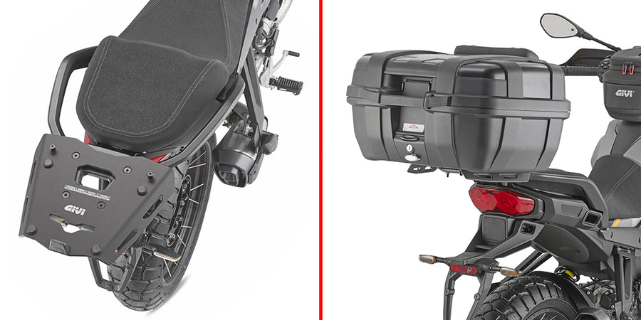 Moto Guzzi Stelvio 1000 [GIVI] - Eloxált alumínium tartó MONOKEY® tokokhoz