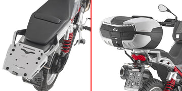 Moto Guzzi V85 TT [GIVI] - eloxált alumínium tartó MONOKEY® tokokhoz max.