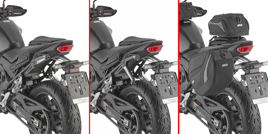 Honda CB 750 Hornet [GIVI] - Üvegszál erősítésű technopolimerből készült, visszahúzható lopakodó tartó bal oldalra