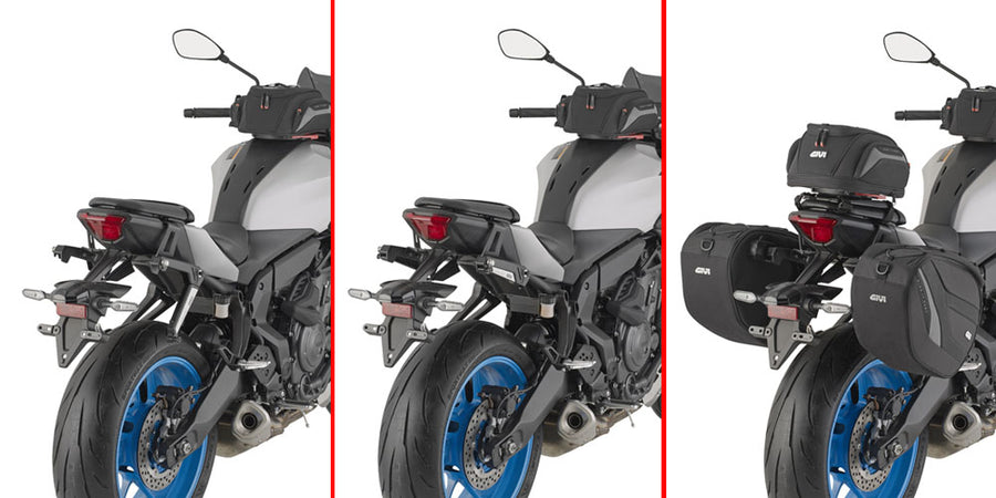 Yamaha MT 07 [GIVI] - Speciális visszahúzható lopakodó tartó pár technopolimerből, üvegszállal megerősítve
