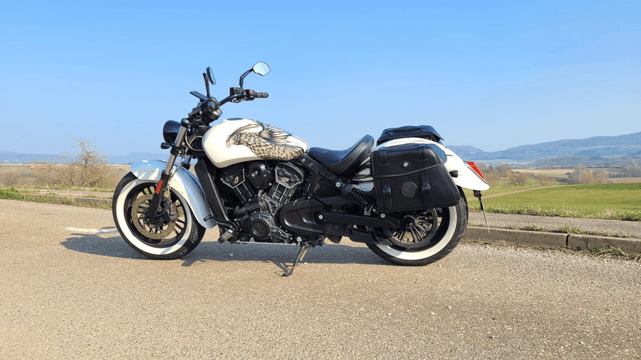 Motoros táska [Hepco & Becker] - bőrtáska készlet Rugged 21 L - fekete - C-Bow