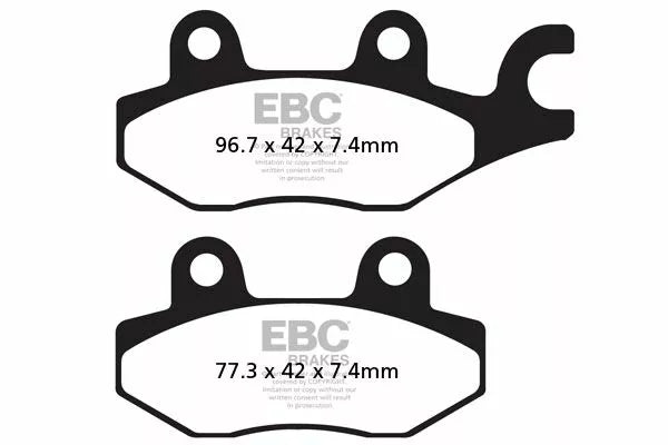 Yamaha XTZ 660 Tenere [EBC] - FA-HH sorozatú szinterezett fém fékbetétek