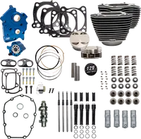 Harley-Davidson FXBB 1923 Softail Street Bob 117 [2026] - 129" Power Package Motorleistungs-Kit – Oberfläche: Schwarz, Hervorgehobene Lamellen – Merkmal: Schwarze Stößelstangenrohre – Bild 6