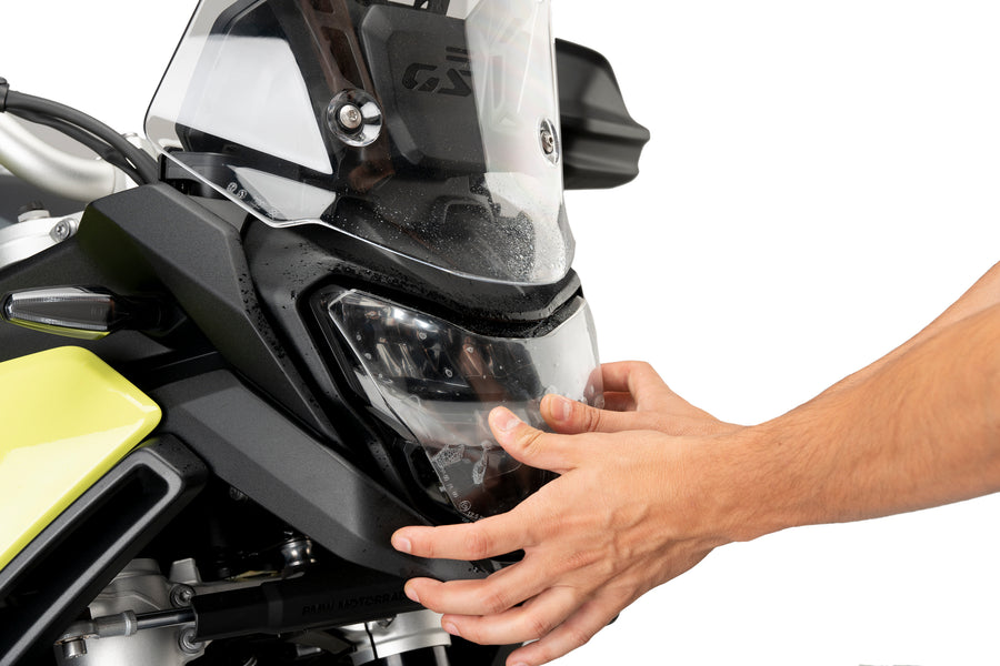 BMW F 900 GS [2025] – Tapadó fényszóróvédelem – Átlátszó