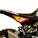 BMW F 450 GS [2026-] - Unit Garage-Aufkleber in Gelb/Weiß für die Seitenverkleidungen unter dem Sitz