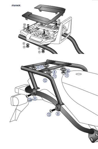 BMW HP 2 [2005-2008] - alumínium állvány