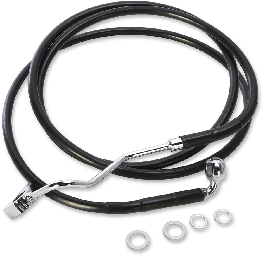 harley davidson fltr [DRAG SPECIALTIES] – Extended Black Brake Line Kit