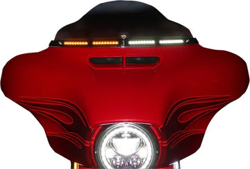 Harley Davidson Flhtcui [EGYEDI DINAMIKA] – Genesis® 4 Dynamic LED denevérszárnyú szélvédőborítás