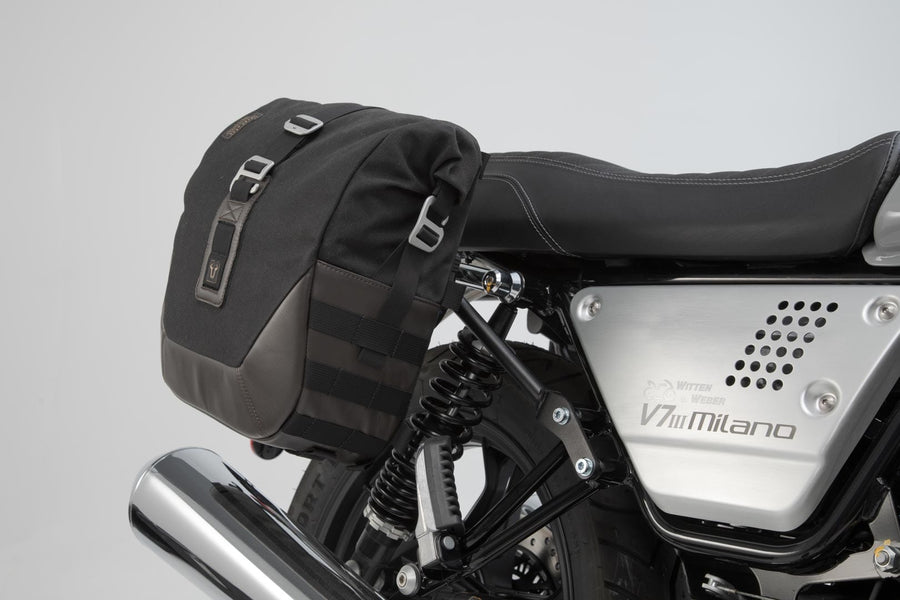 Moto Guzzi V7 III 750 Anniversario [2017] – Legend Gear LC2 oldaltáska rendszer, fekete kiadás – 2. kép