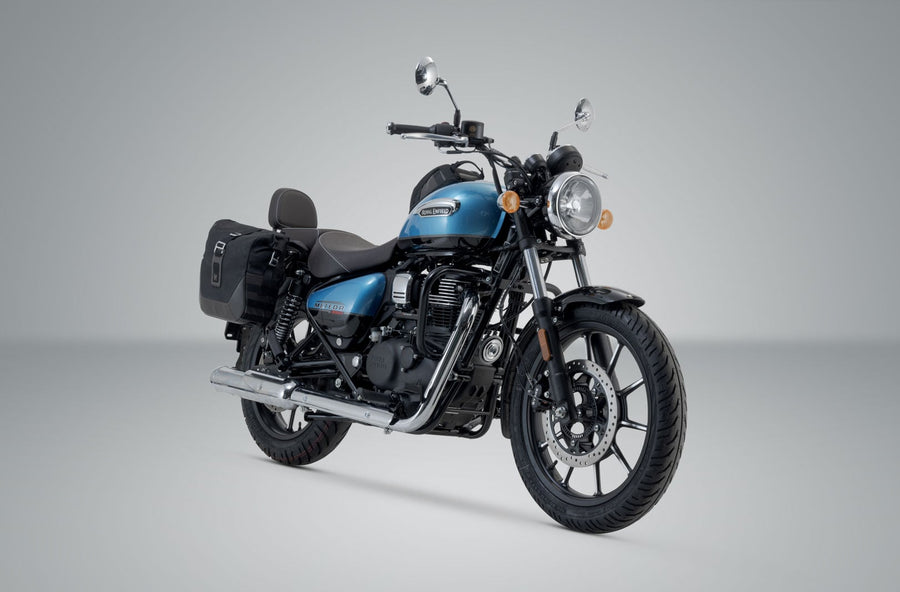 Royal Enfield Meteor 350 [2021-2025] – Legend Gear oldaltáska rendszer LC Brown Edition – 2. kép