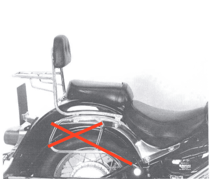 Suzuki VL 800 Intruder Vo [2001-2016] - Sissybar csomagtartó nélkül