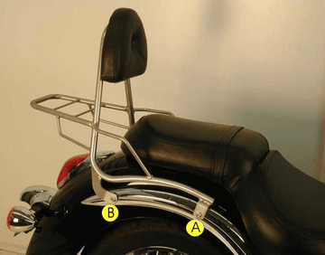 Kawasaki VN 900 Cla [2006-2017] - Sissybar csomagtartóval