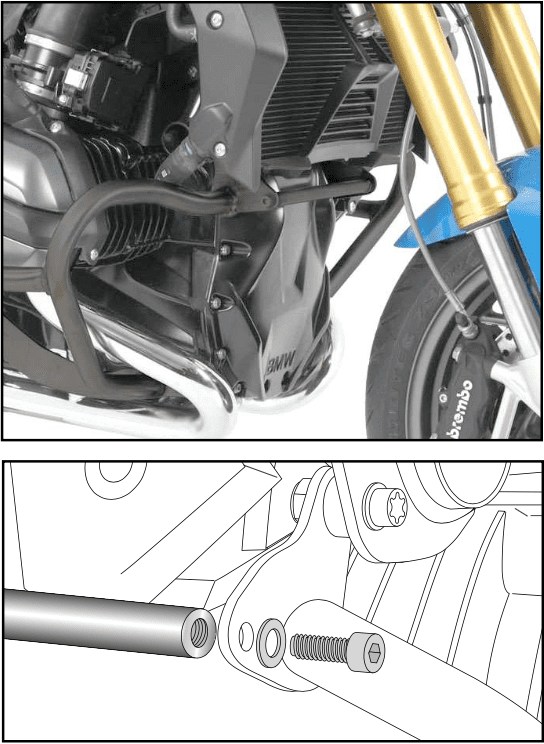 BMW R 1200 GS LC [2013-2018] - Offroad merevítő rúd