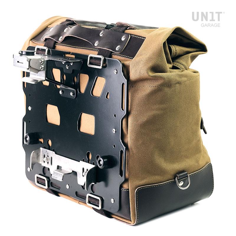 BMW R 1200 GS ADV LC [2014-2018] - Cult Canvas-Seitentasche 40–50L mit Aluminiumplatte (Schalldämpferseite)