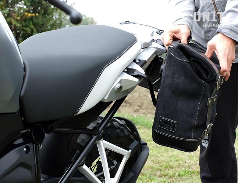 BMW R 1200 GS LC Rad [2013-2019] - Scram Seitenkoffer in Canvas 22L-30L + Linker Hilfsrahmen GS LC