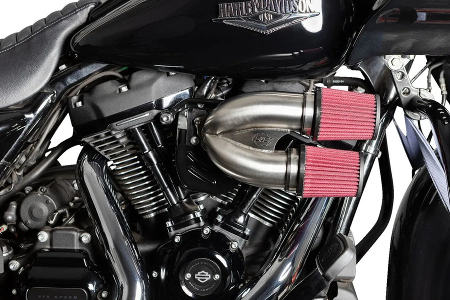 Harley-Davidson FXBB 1923 Softail Street Bob 117 [2025] - Tuned Induction Luftfilterkit – Oberfläche: Silber – Bild 3