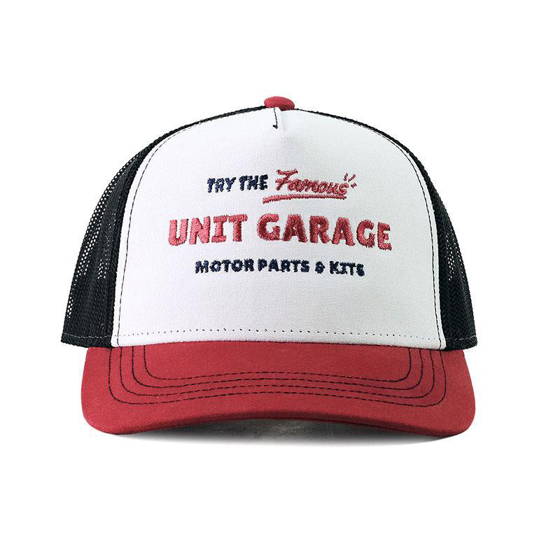 BMW R 1150 GS Adventure [2002-2006] - Unit Garage Vintage-Trucker-Cap Weiß/Rot