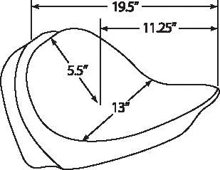 harley davidson flst [DRAG SPECIALTIES] – Egyéni ülés, háttámla kompatibilis