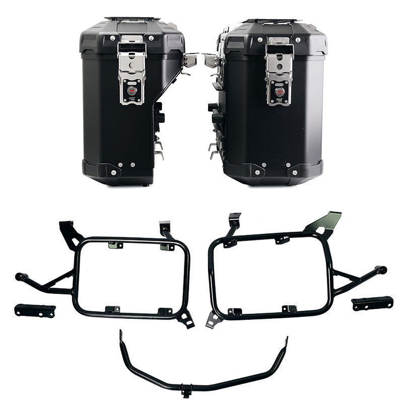 BMW F 900 GS Adventure [2024-] - Atlas Aluminium-Taschenpaar 39L + 32L + Atlas BMW F900GS ADV Aluminium-Satteltaschenrahmen