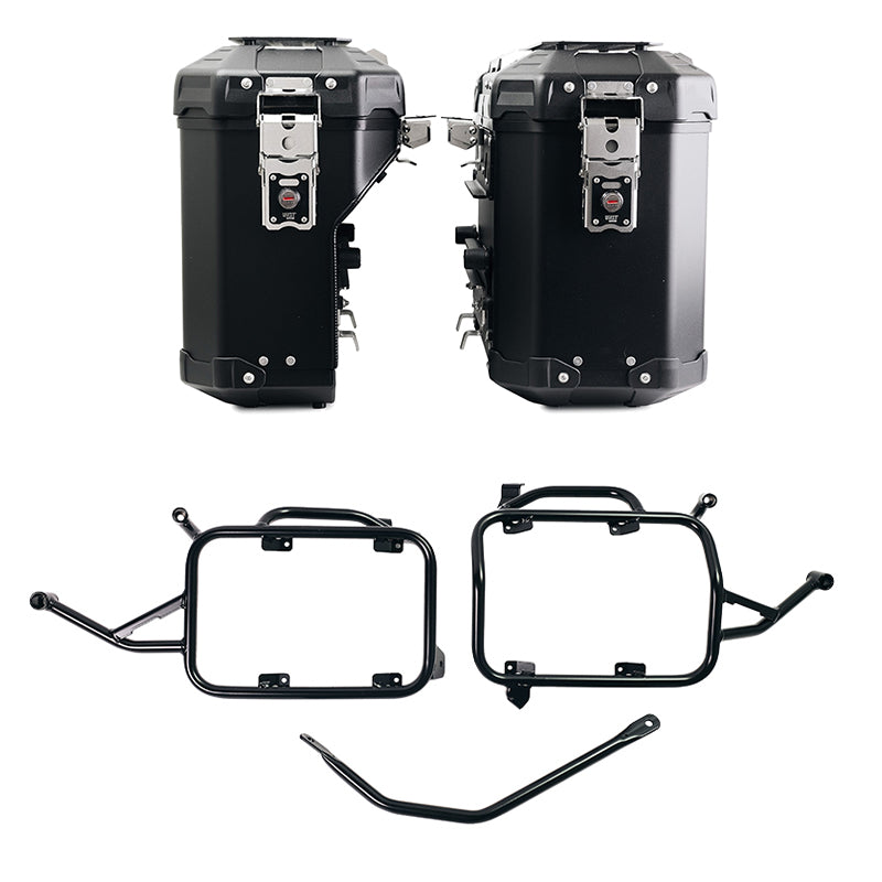 BMW F 900 GS [2023-] - Atlas Aluminium-Taschenpaar 39L + 32L + Atlas Aluminium-Satteltaschenrahmen