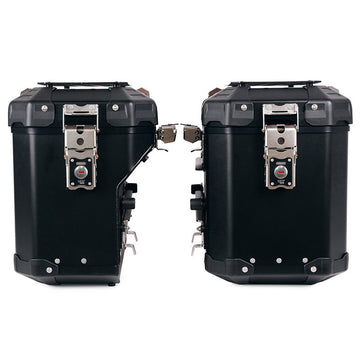 BMW F 850 GS [2018-2024] - Atlas Aluminium-Seitenkoffer-Set 48L + 41L + Atlas und ADV Aluminium-Satteltaschenrahmen