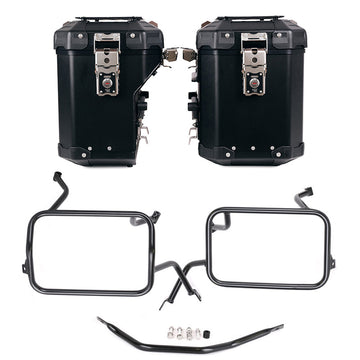 BMW F 450 GS [2026-] - Atlas Aluminium-Seitenkoffer-Set 48L + 41L + Atlas Aluminium-Satteltaschenrahmen